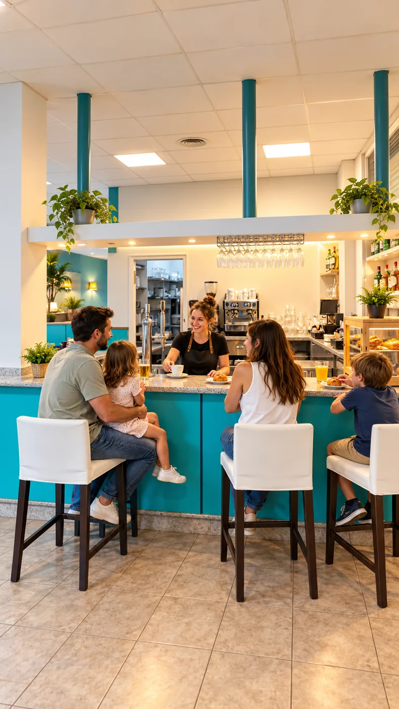 Barra de ViValia con clientes tomando algo