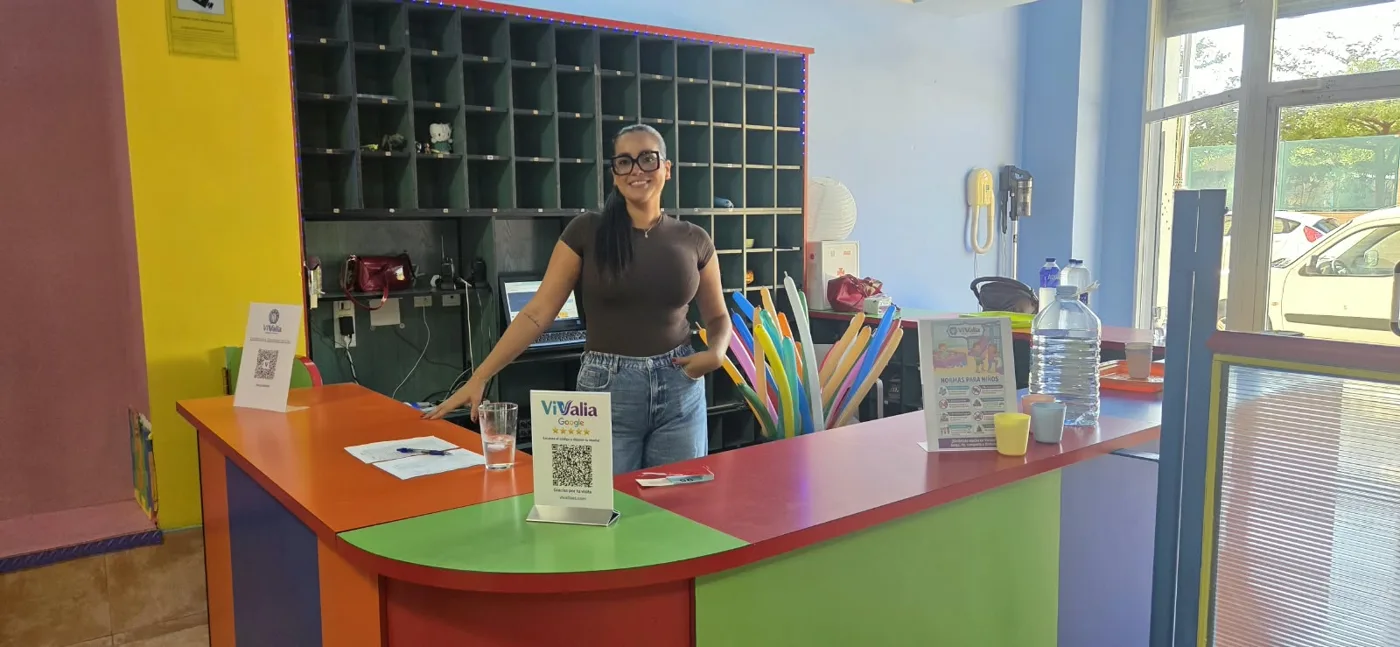 Mostrador de recepción de ViValia